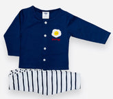 2PC Pajama Suit in Navy Blue
